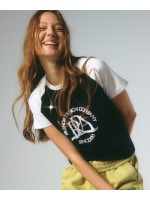 韓國PRENDA - MAIN LOGO RAGLAN TEE BLACK